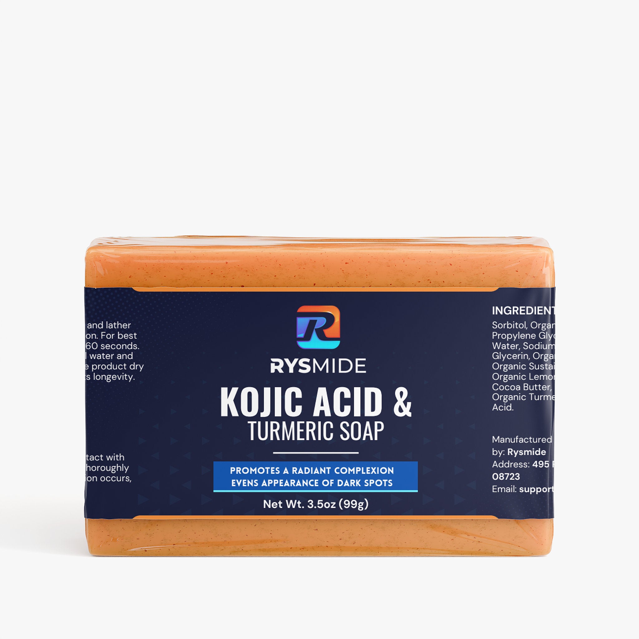 RYSMIDE – KOJIC ACID & TURMERIC SOAP
